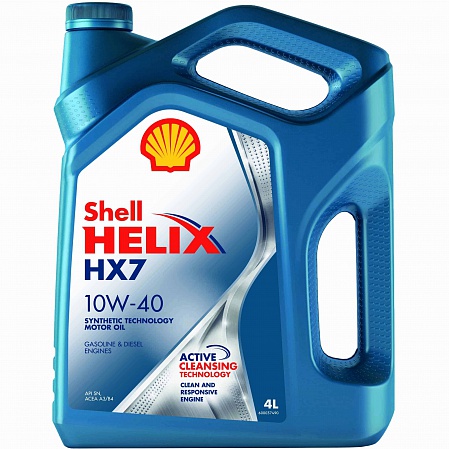 УСН 6 % Масло мотороное п/син 10W40 SM/CF 4л HX синий Shell