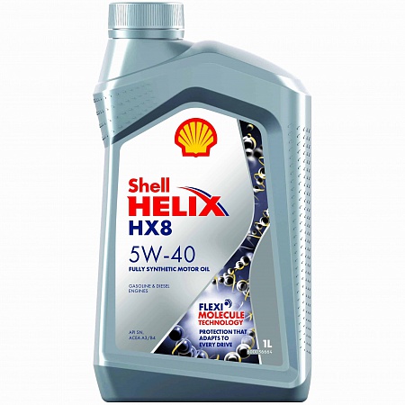 УСН 6 % Масло SHELL HELIX HX8 Synthetic 5w-40 4L EU Shell