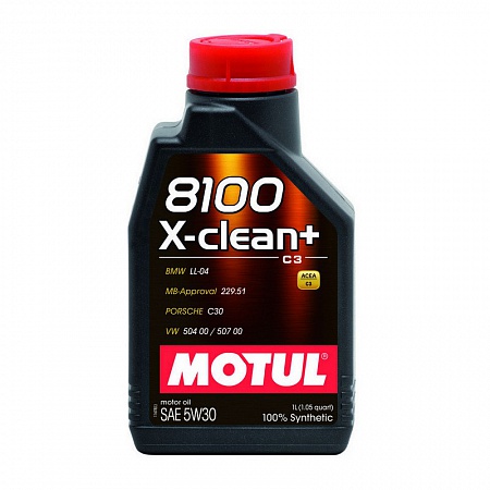 УСН 6 % Масло 106376 Мотор/масло 8100 X-Clean + SAE 5w30   1л. Motul