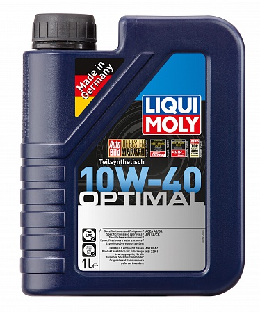 УСН 6 % Масло Optimal 10W-40 CF/SL A3/B3 (1л) п/сент LiquiMoly